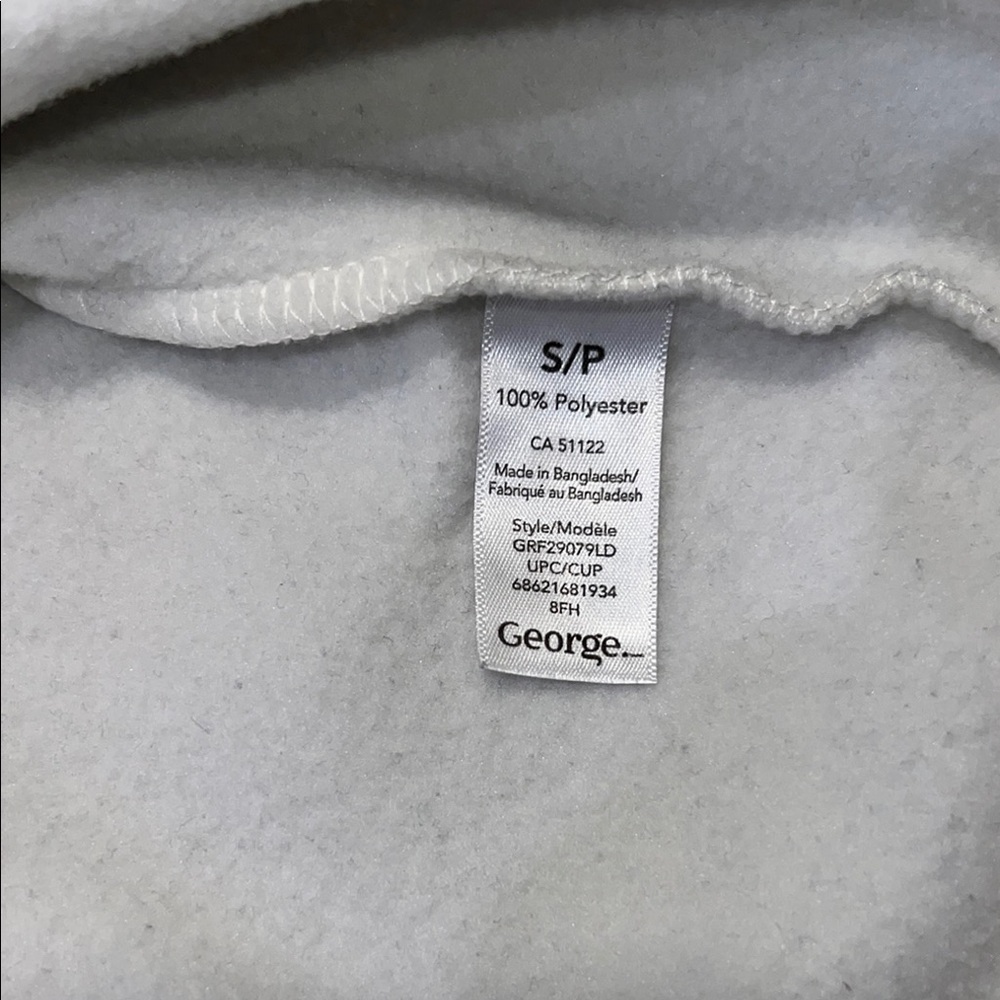 EUC (like New) - George Festive Sweater in White with Gold Decal - Picture 5 of 6
